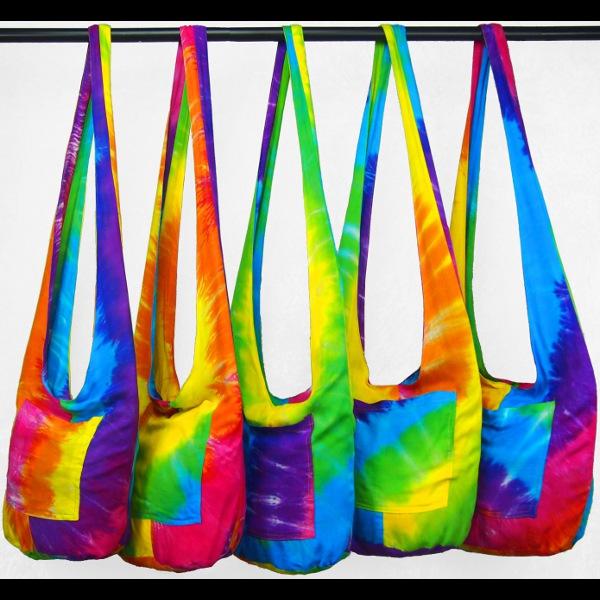 Bag - Rainbow Spiral Boho Shoulder Bag