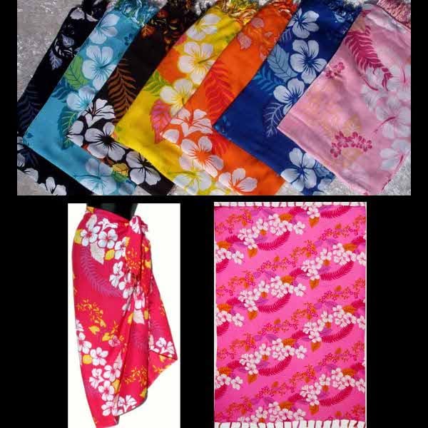A Hawaiian Floral Sarong