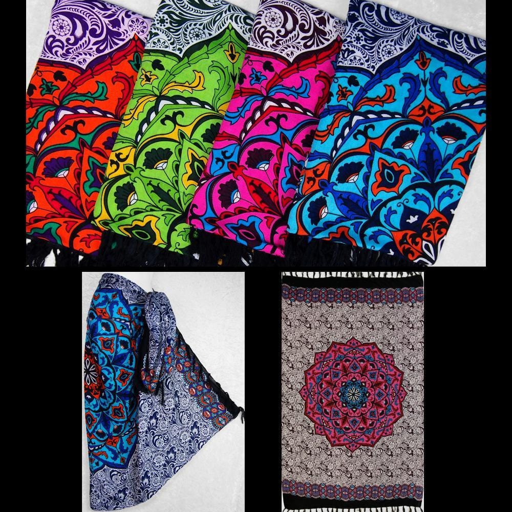 A Lotus Mandala Sarong