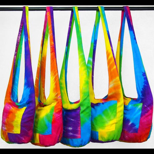 Bag - Rainbow Spiral Boho Shoulder Bag